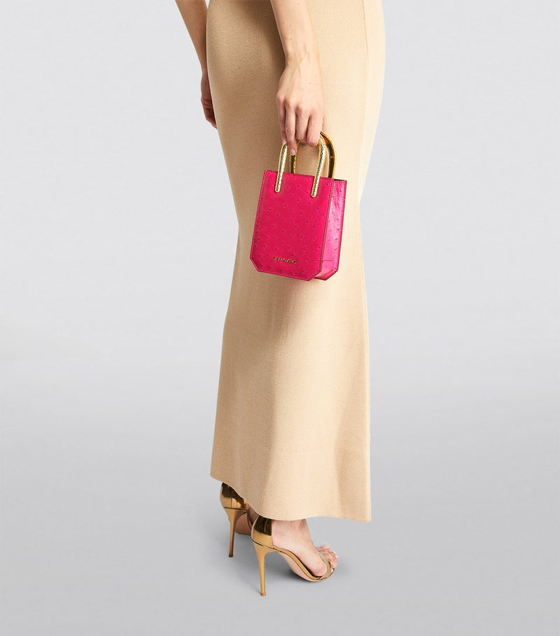 Bvlgari Ostrich Leather Serpentine cross-body bag, UK version