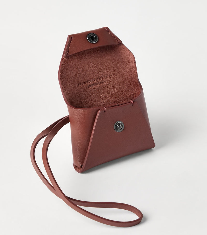 Brunello Cucinelli leather bag charm envelope style, UK version