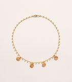 Hermina Athens gold-plated Athena charm necklace, UK version