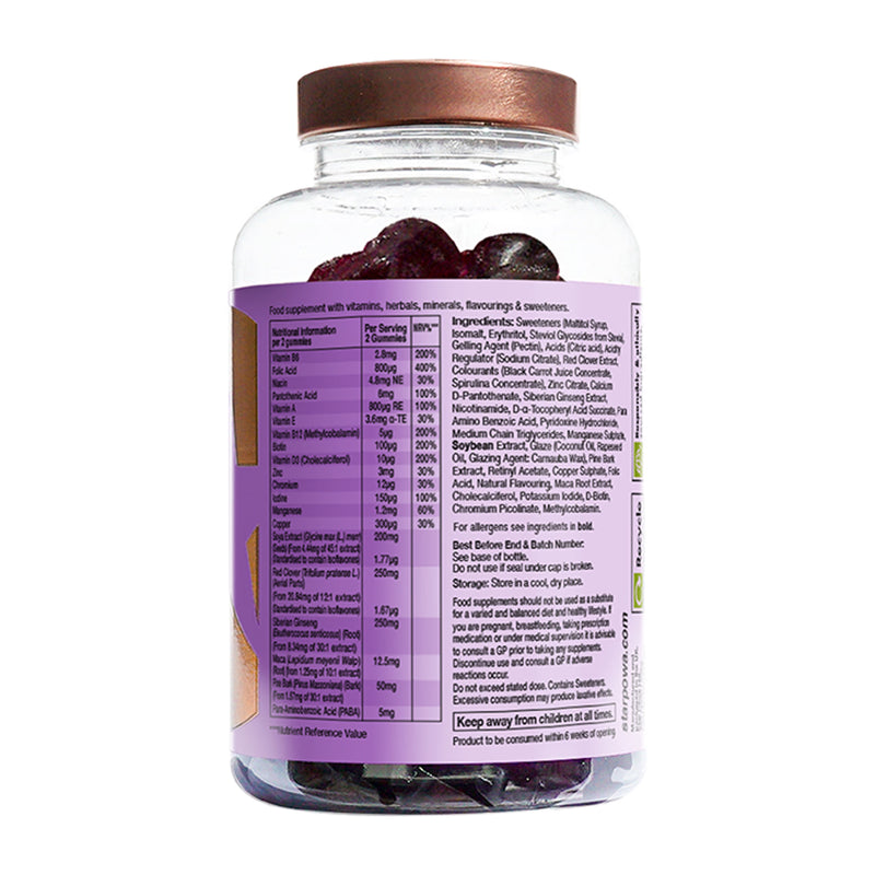Starpowa perimenopause support gummies blackcurrant 60 count (British brand)