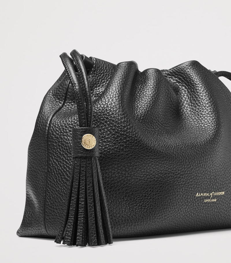 Aspinal of London Soho large leather cross-body pouch, imported from the UK