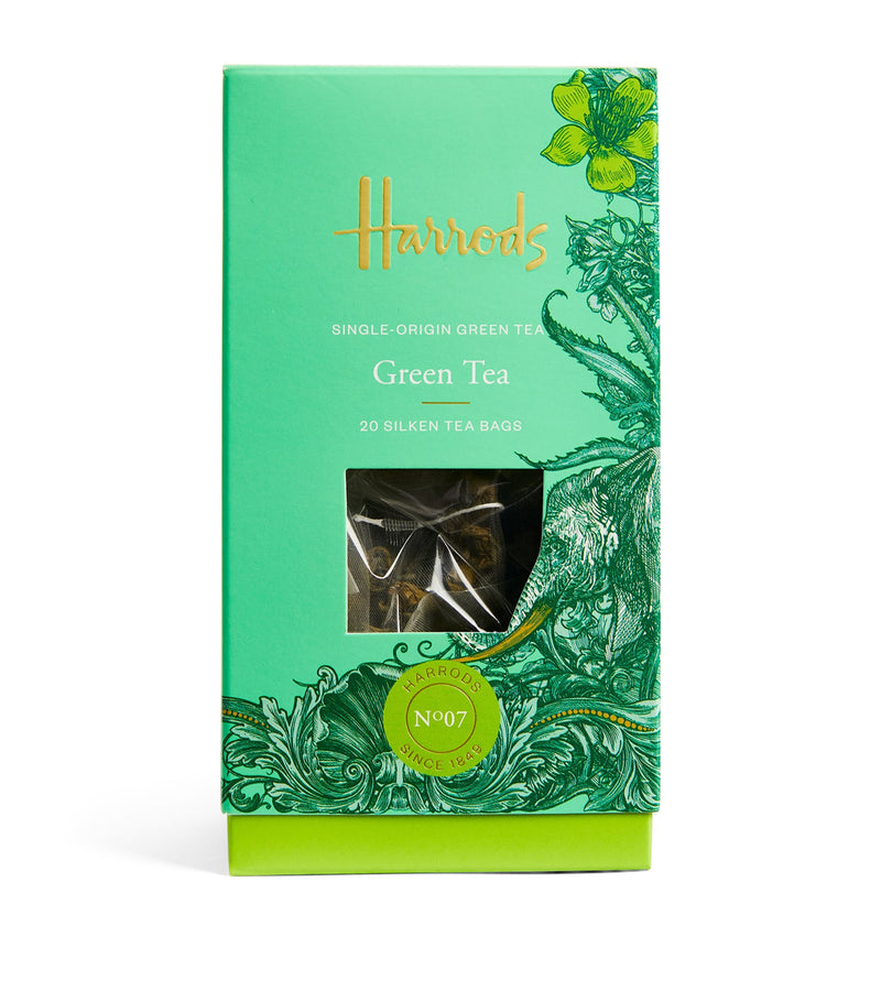 Harrods green tea bags 20 tea bags, UK version