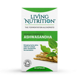 Holland & Barrett Living Nutrition Organic Fermented Ashwagandha Capsule Supplement 60- Buy online at McGrocer