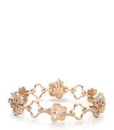 Harrods Boodles Rose Gold and Diamond Blossom Classic Bracelet- Buy online at McGrocer
