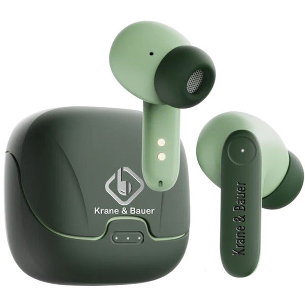 Krane & Bauer Blizzard II wireless earbuds green - British product