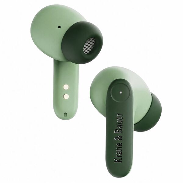 Krane & Bauer Blizzard II wireless earbuds green - British product