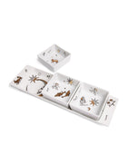 Fornasetti porcelain appetizer set zodiac design, imported from the UK