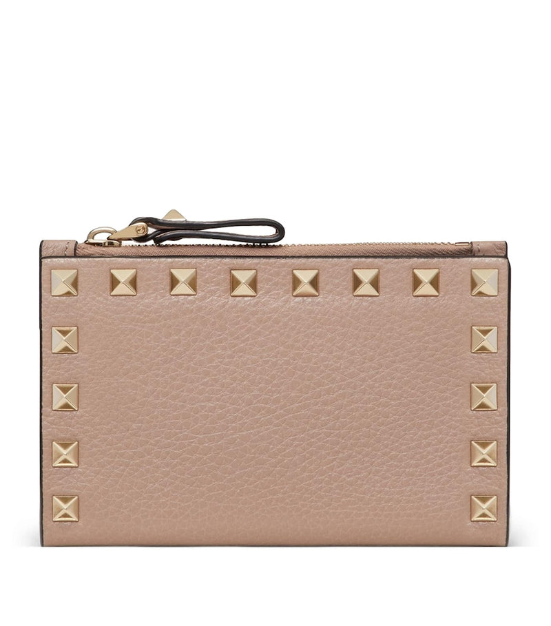 Valentino Garavani Leather Rockstud card holder (British brand)