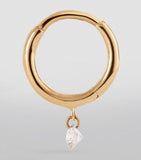 Persée Danaé single huggie earring in yellow gold and diamond, UK version