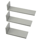 Tutti Bambini Rio Set of Three L-Shaped Wall Shelves - Dove Grey GOODS Boots