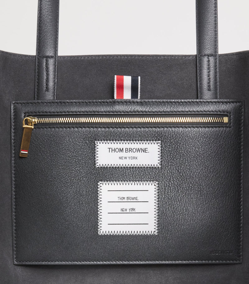 Thom Browne Cabas tote bag calf leather - British product
