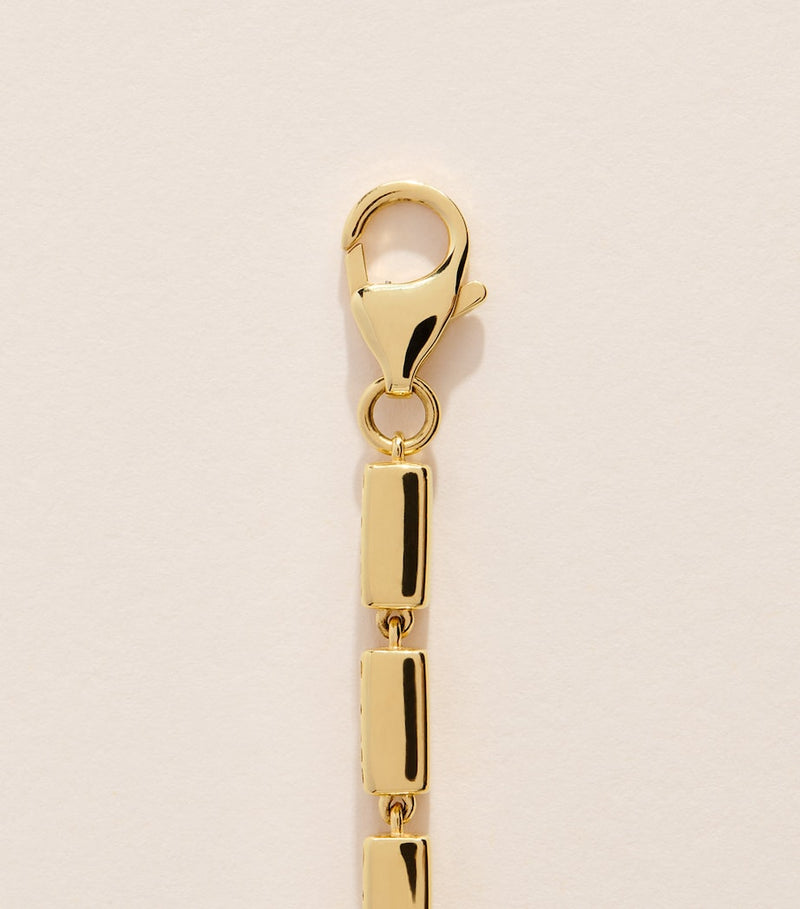 Suzanne Kalan yellow gold block-chain bracelet - British product