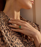 Boodles yellow gold tourmaline ring, imported from the UK