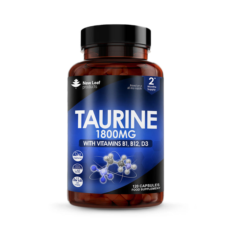 New Leaf taurine 1800mg capsules 120, UK version
