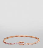 Anita Ko Hepburn bracelet with rose gold diamonds and pink sapphires (British brand)