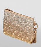 Jimmy Choo Callie crystal-embellished clutch bag, imported from the UK