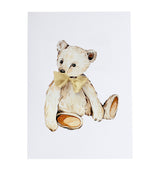 Harrods Teddy Bear with Ribbon A4 Art Print- Buy online at McGrocer