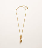 Chloé corn pendant necklace with pearlescent beads 75-81cm - British product