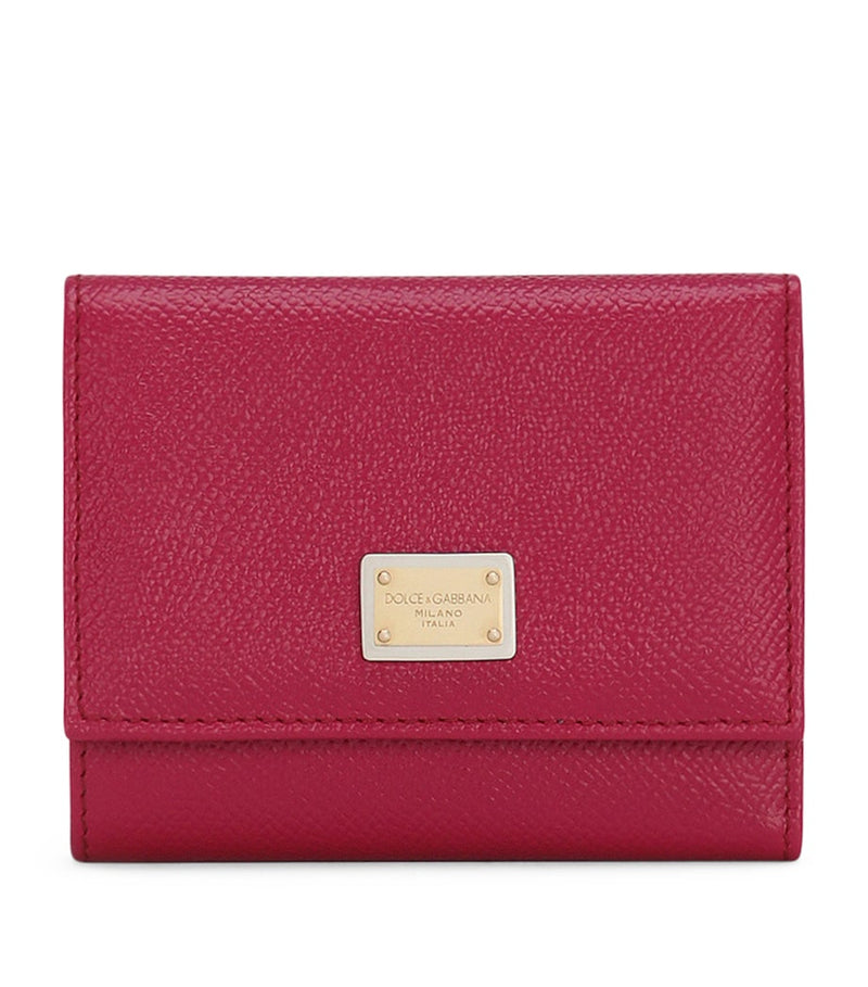 Dolce&Gabbana Dauphine leather wallet compact size - British product