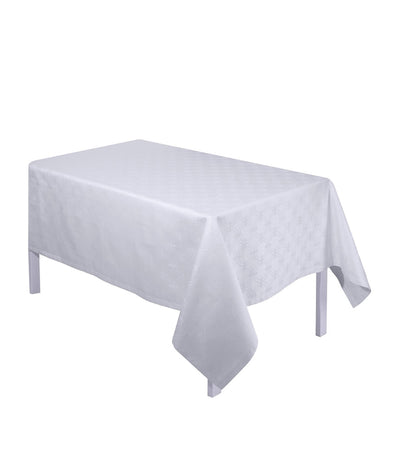 Harrods Le Jacquard Français Anneaux White Fabric Tablecloth 170cm x 320cm- Buy online at McGrocer
