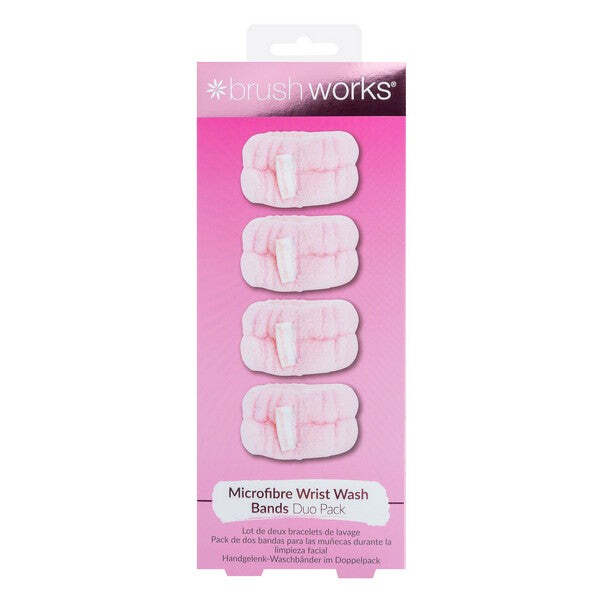 Brushworks Microfibre Wrist Wash Bands 2 pairs - British product