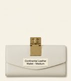 Mulberry Darley leather wallet turnlock, UK version