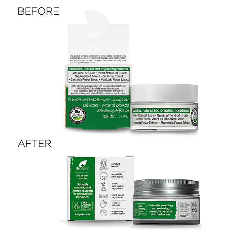 Dr Organic Aloe Vera Concentrated Cream 50ml - British product