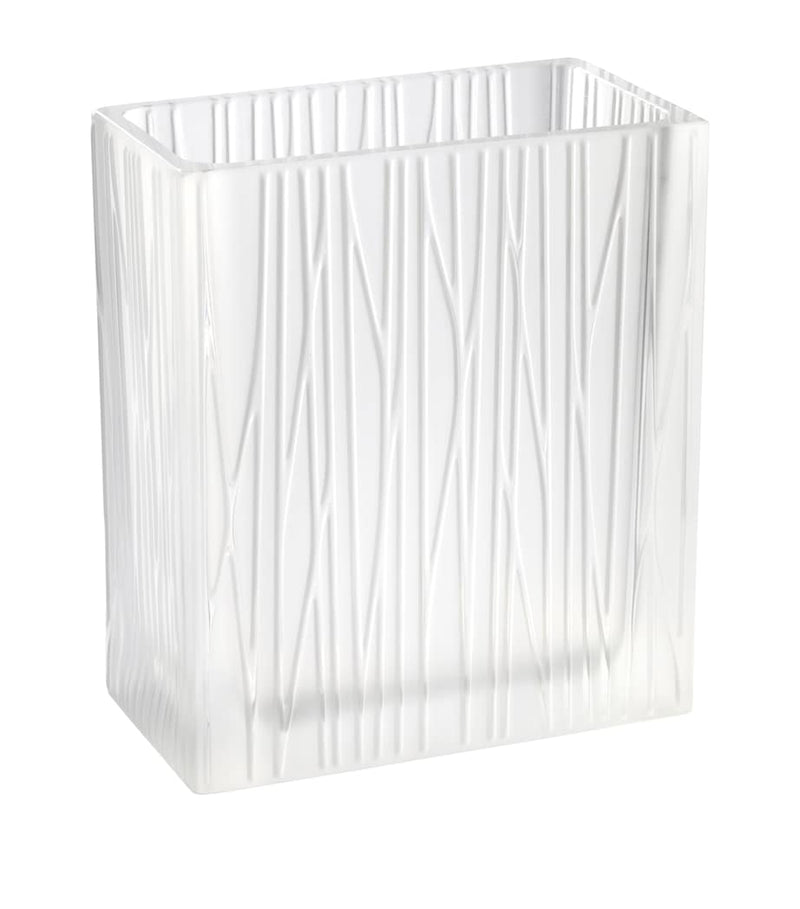 Lalique Edificio crystal vase 32cm by Rudy Ricciotti, UK version