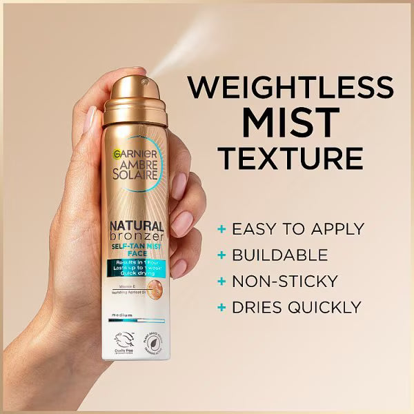 Garnier Ambre Solaire Self Tan Face Mist 75ml, UK version