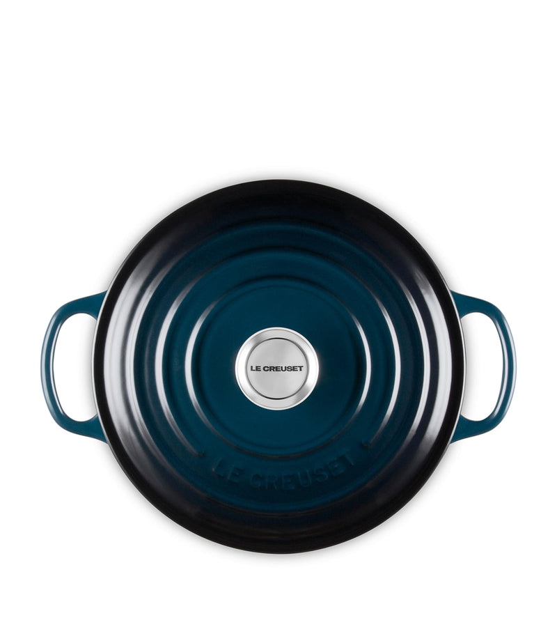 Le Creuset enamelled cast iron round casserole dish 20cm, UK version