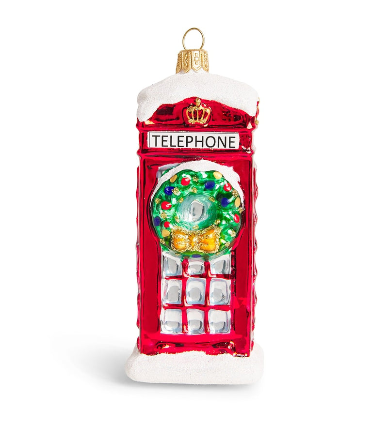 Glass-Blown Nutcracker Tree Decoration with Hanging Loop, 16.5cm Height
