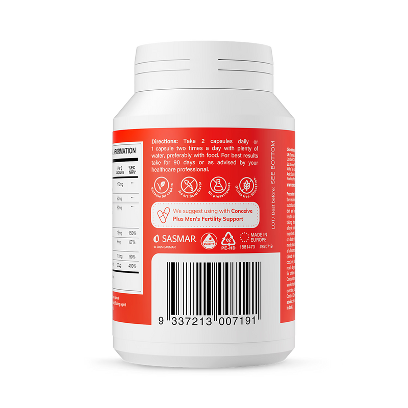 Conceive Plus motility support 60 capsules - British product
