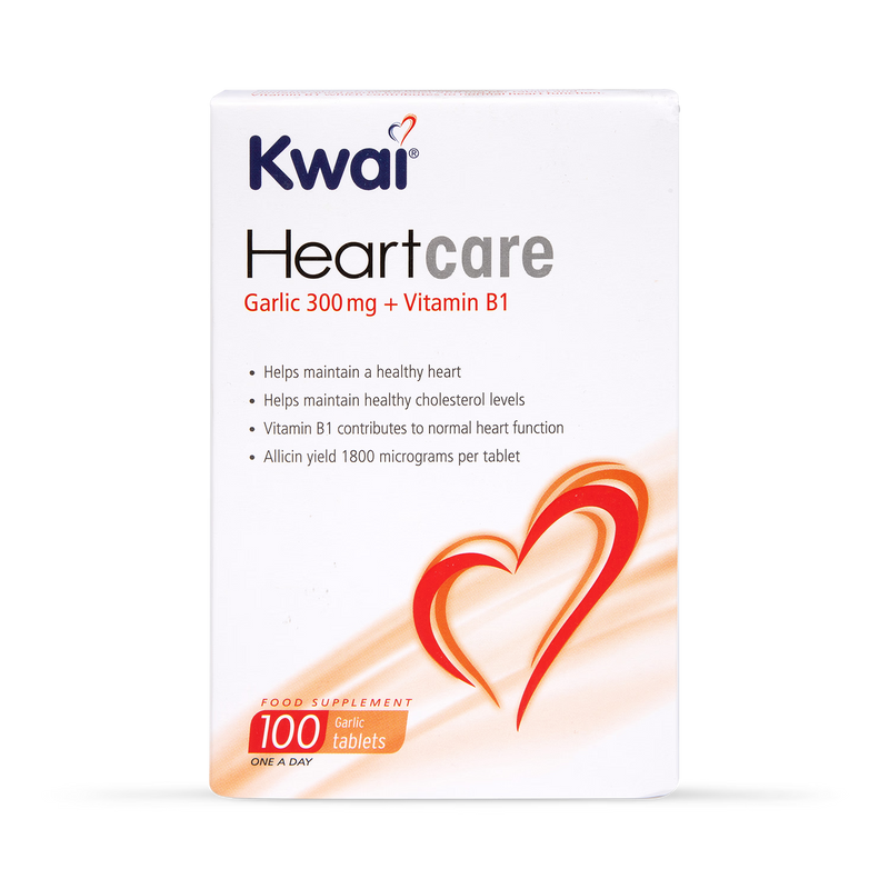 Kwai Heartcare One-a-Day Garlic Supplement 100 Tablets, UK version