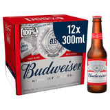 Budweiser Lager Beer Bottles 12x300ml - McGrocer