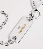 Harrods white gold diamond square illusion necklace 0.40ct, UK version