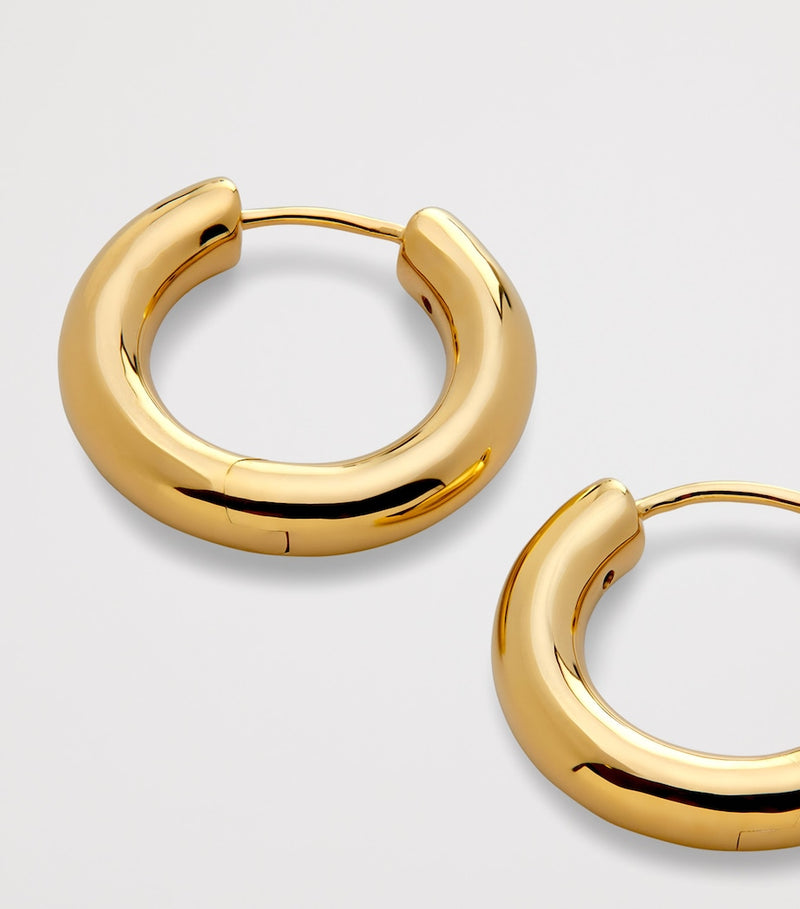 Monica Vinader small gold hoop earrings 18.5mm - British product