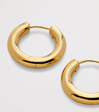 Monica Vinader small gold hoop earrings 18.5mm - British product