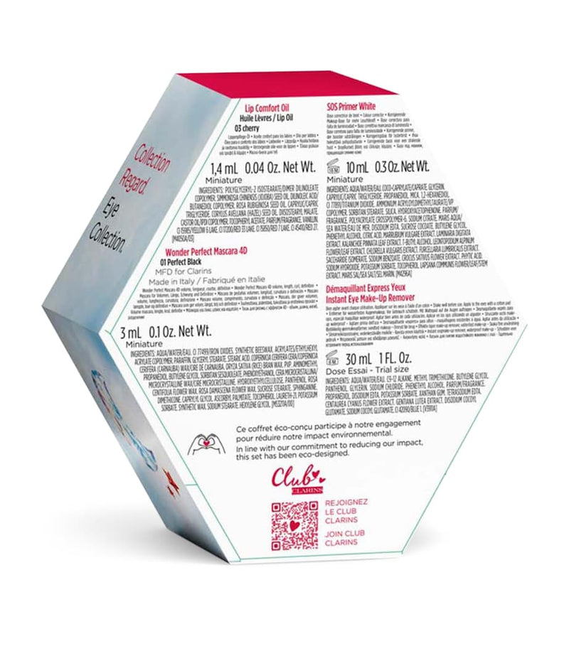 Clarins compact makeup set with lip oil and mascara - British product