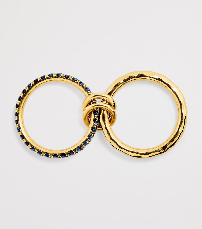 Spinelli Kilcollin yellow gold sapphire Vetra Vulcan ring (British brand)