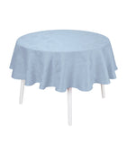 Le Jacquard Français linen damask round tablecloth 175cm, UK version