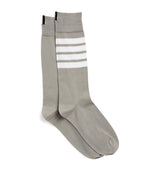 Harrods Thom Browne Cotton-Blend 4-Bar Mid-Calf Socks- Buy online at McGrocer