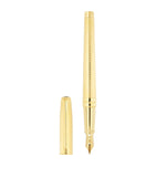 S.T. Dupont fountain pen with diamond-point guilloche and 14-carat gold nib (British brand)