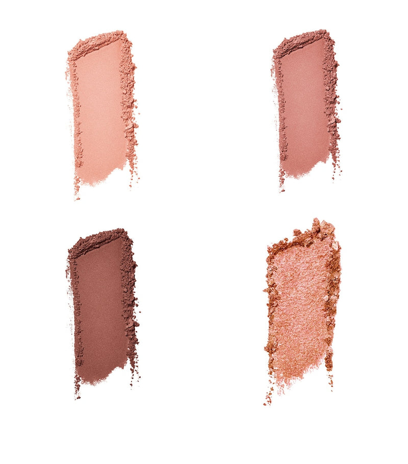 Quad Eyeshadow Palette with Four Vegan Shades and Satin Finish