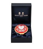 Halcyon Days enamel I Love You box H3cm x W4.5cm - British product