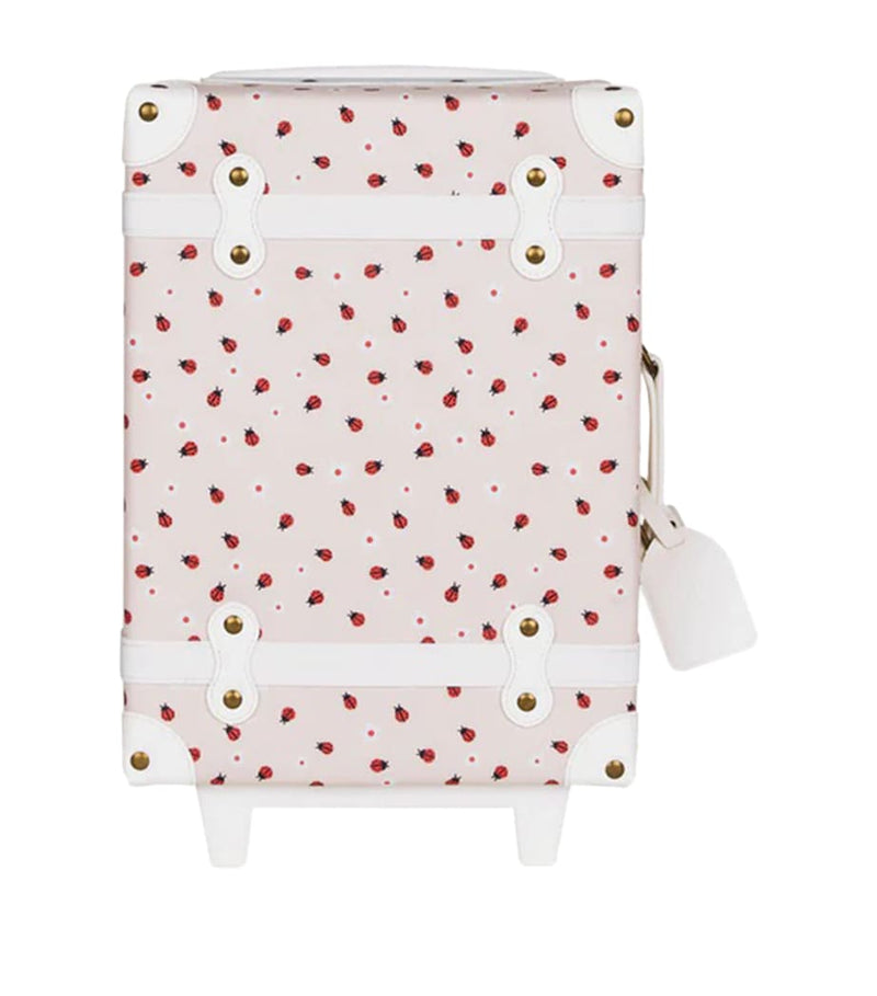 Olli Ella ladybug print See-Ya suitcase, imported from the UK