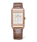 Harrods Jaeger-LeCoultre Reverso Classic Duetto Pink Gold and Diamond Watch 24.4mm- Buy online at McGrocer