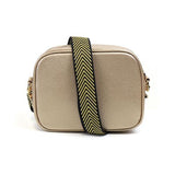 POM vegan leather gold camera shoulder bag, UK version