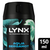 Superdrug Lynx Fine Fragrance Aqua Bergamot Premium Deodorant Spray 150ml- Buy online at McGrocer