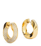 Engelbert Aurea Spira Creoles gold and diamond earrings - British product