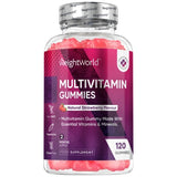 WeightWorld multivitamin gummies for men and women 120 count, imported from the UK